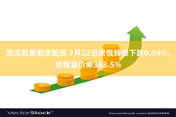 武汉股票期货配资 7月22日家悦转债下跌0.04%，转股溢价率363.5%