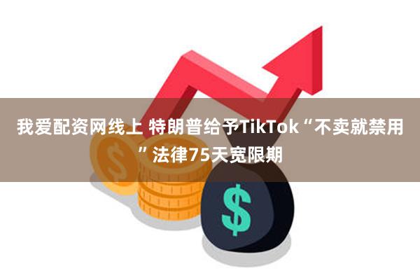 我爱配资网线上 特朗普给予TikTok“不卖就禁用”法律75天宽限期