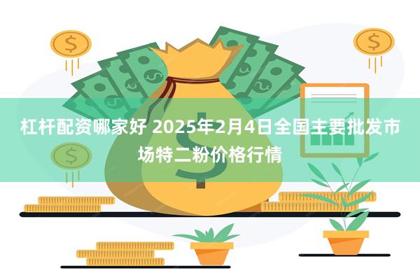 杠杆配资哪家好 2025年2月4日全国主要批发市场特二粉价格行情